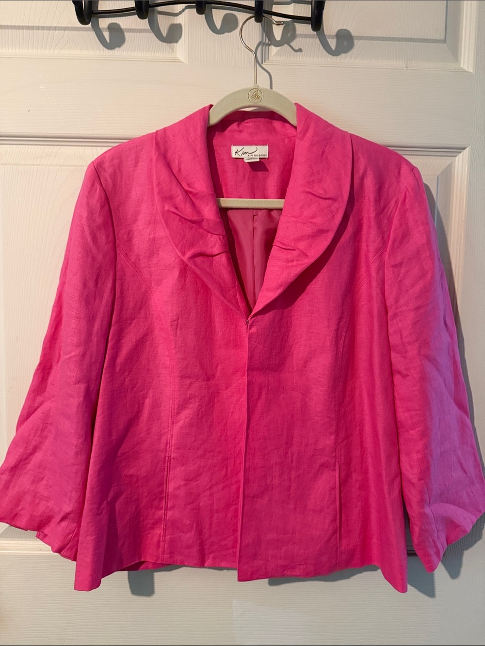 Kim by Kim Rogers Pink Linen Jacket